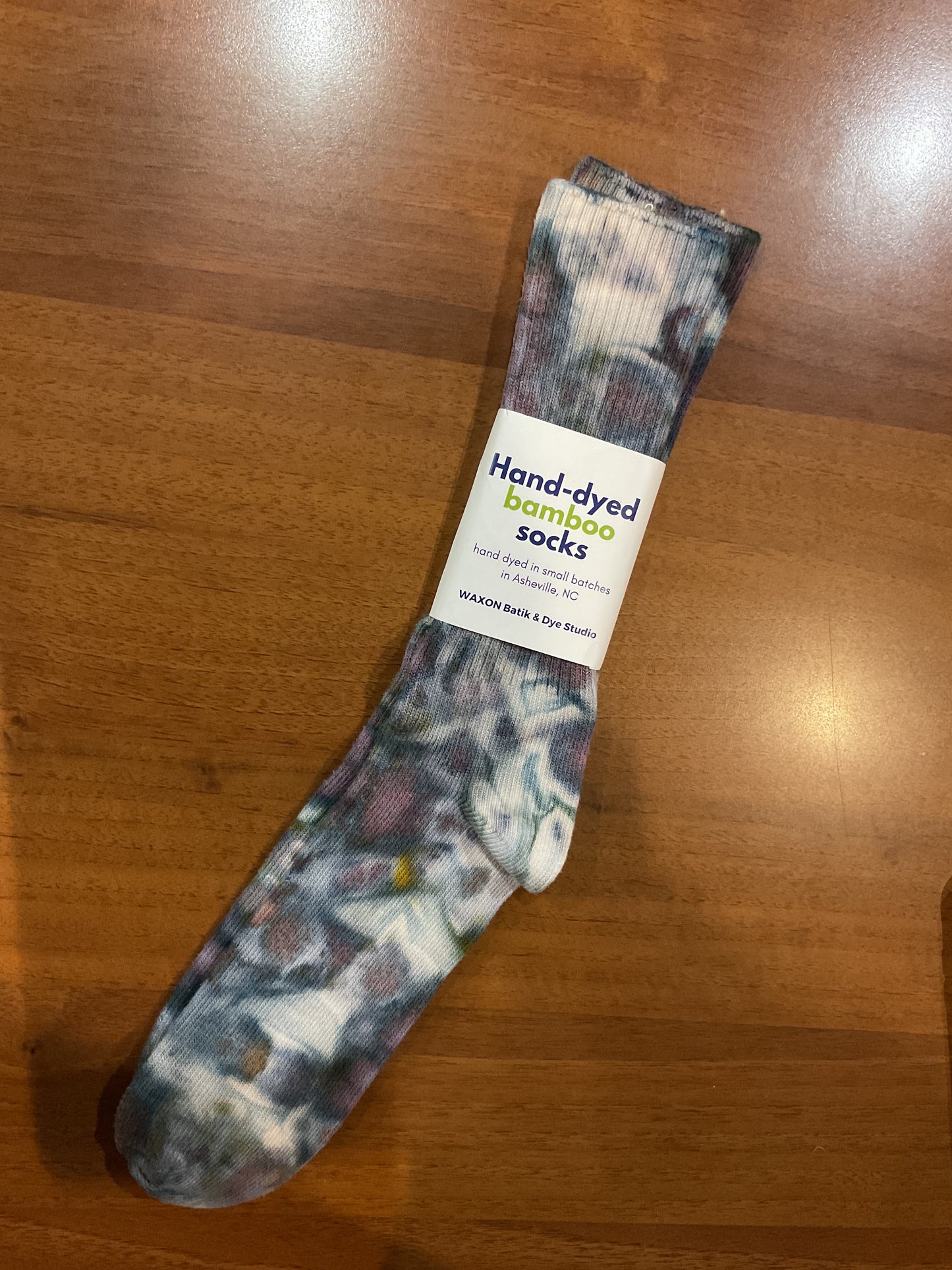 Calze tie dye in Bamboo