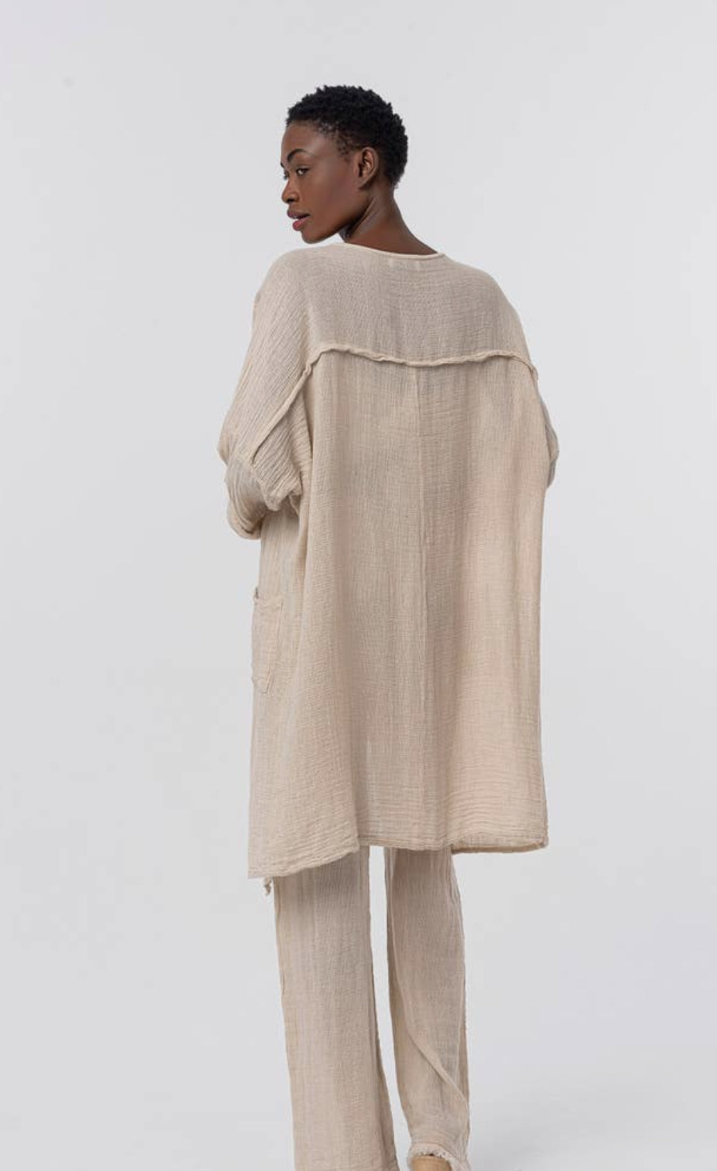 Camicia/ Giacca in cotone BLANCA