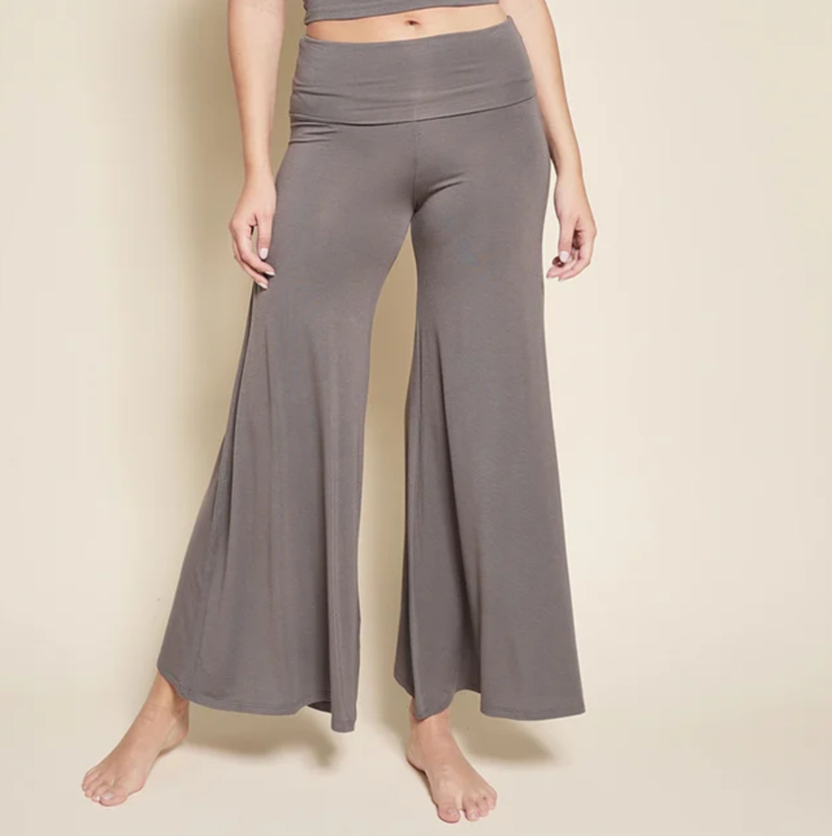 Pantalone Palazzo Bamboo nero, beige, glacé, grigio