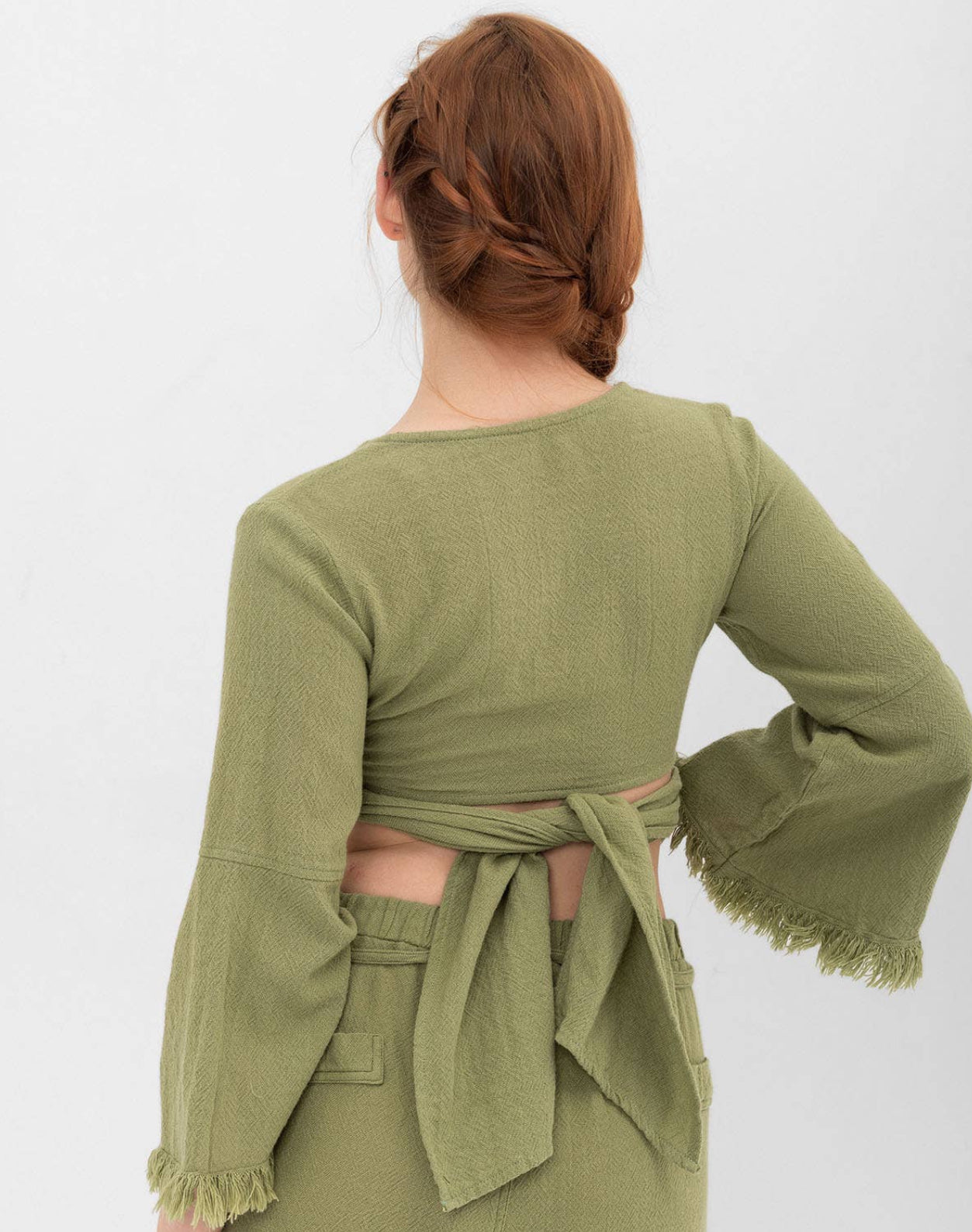 Camicia BLANCA verde