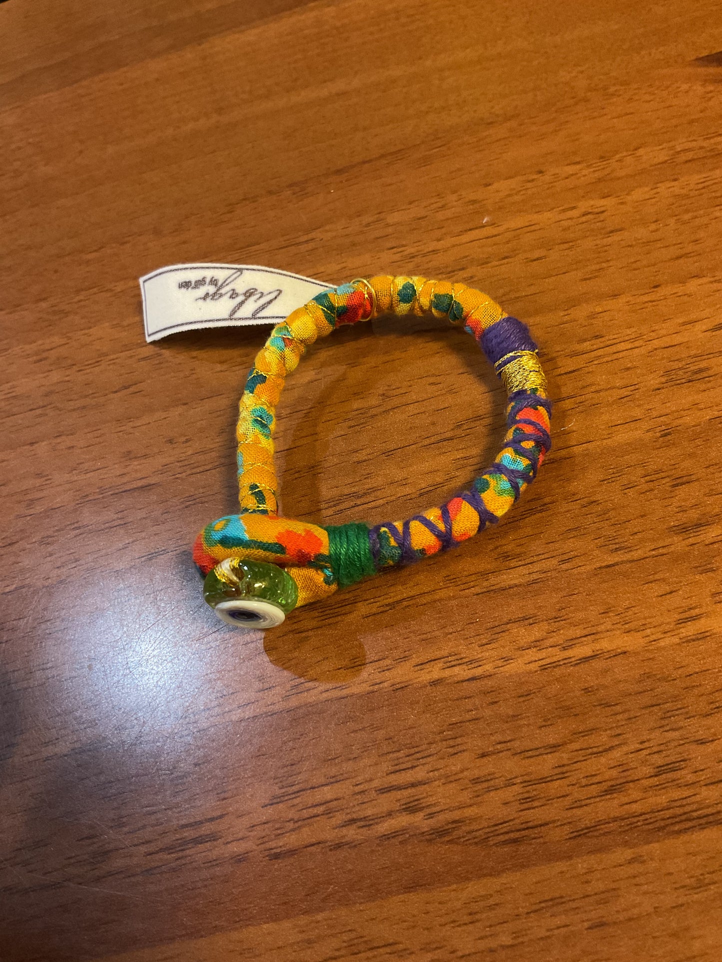 Bracciale EVIL EYE in seta e cotone