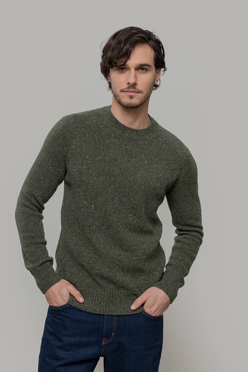 Maglia unisex in cashmere rigenerato – Verde RIFÒ