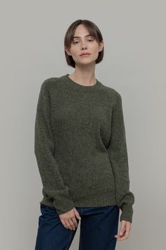 Maglia unisex in cashmere rigenerato – Verde RIFÒ