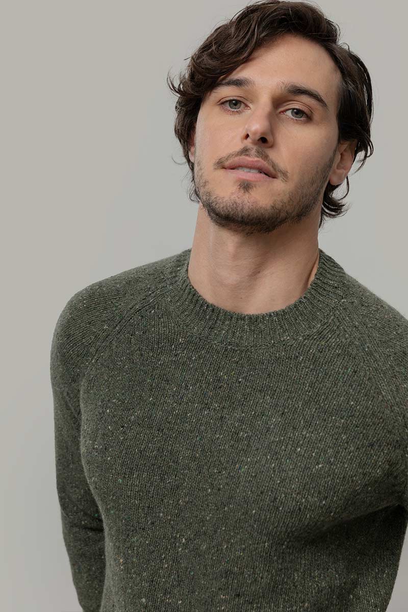 Maglia unisex in cashmere rigenerato – Verde RIFÒ