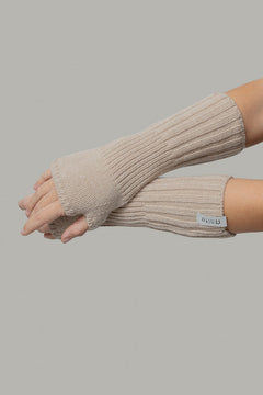 Manicotti in cashmere rigenerato Unisex | Beige RIFÒ