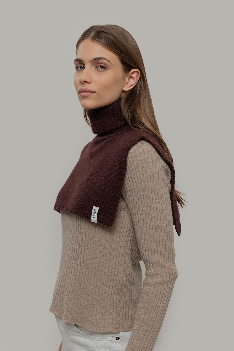 Scaldacollo unisex in cashmere rigenerato – Caffè RIFÒ