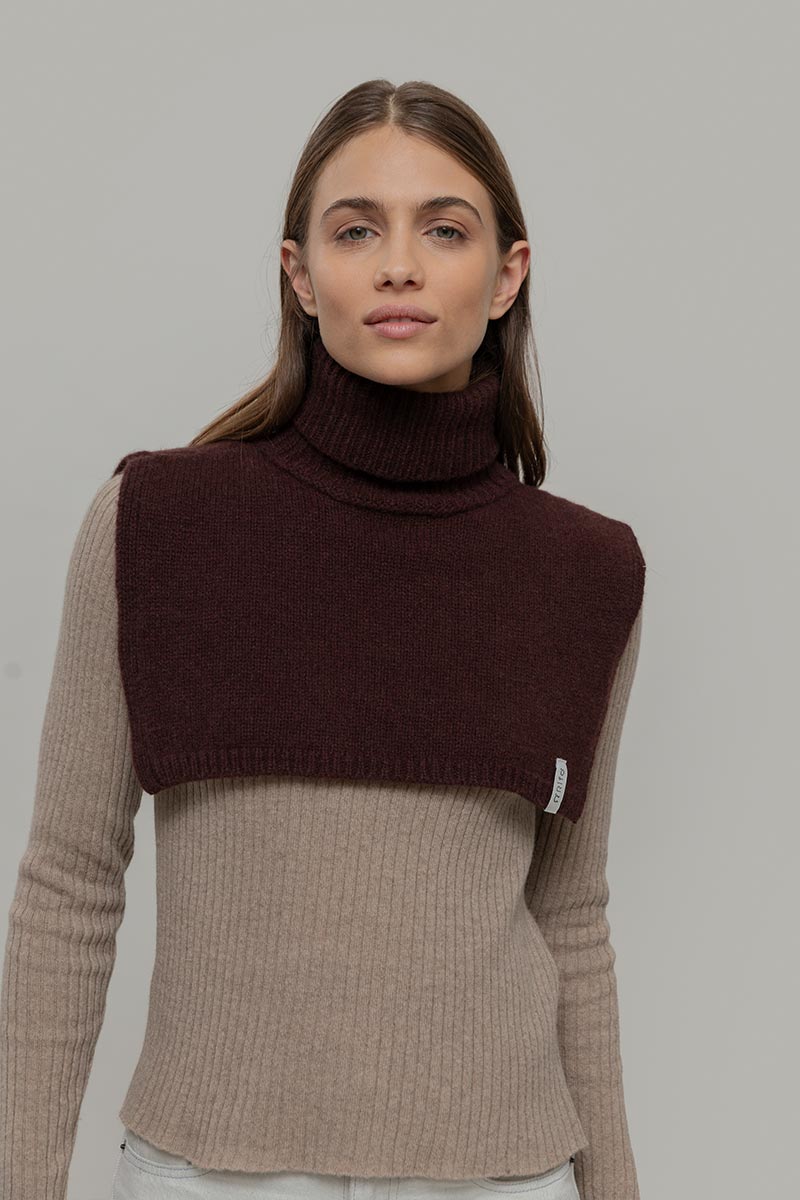 Scaldacollo unisex in cashmere rigenerato – Caffè RIFÒ