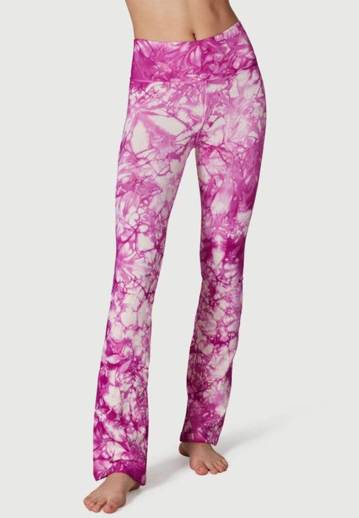 Pantalone flare Tye die rosa, verde