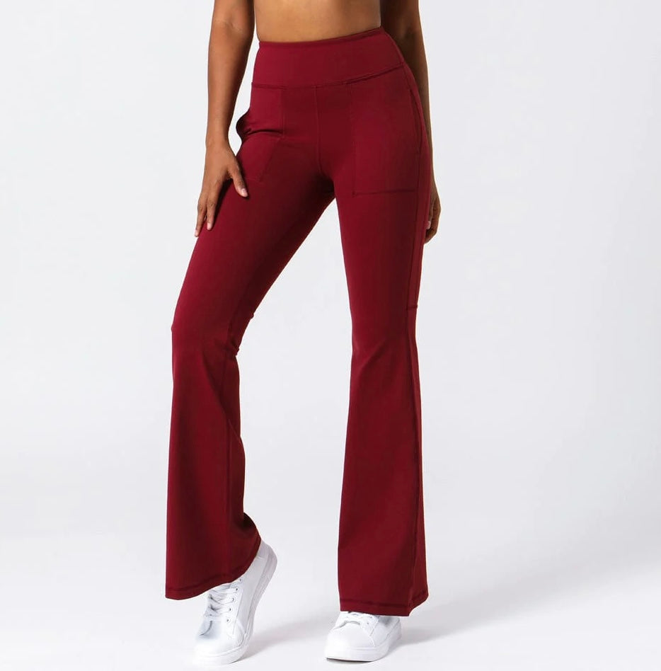 Pantalone EVERYDAY flare a vita alta con tasche