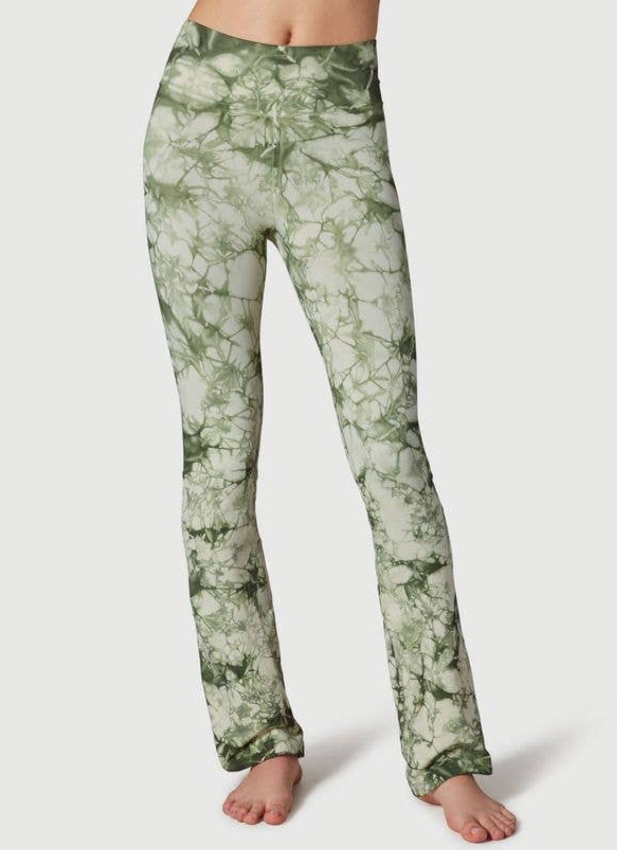Pantalone flare Tye die rosa, verde
