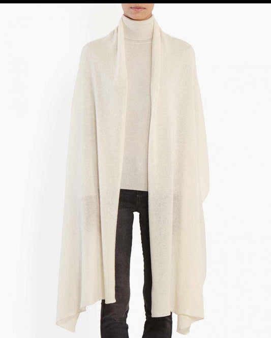 Maxi stola in puro cashmere