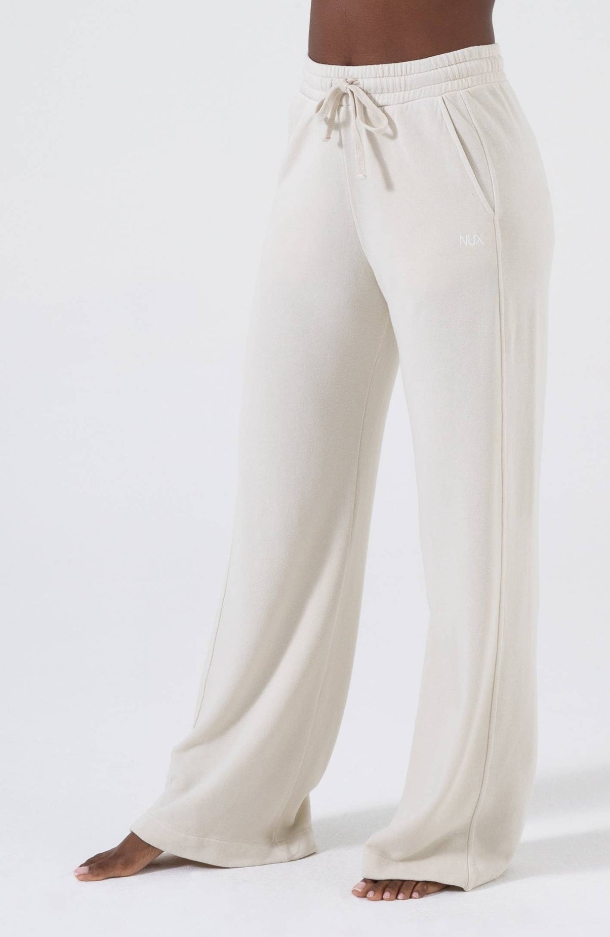 Pantalone felpa palazzo Fucsia, Bianco, vaniglia, nero,rosa
