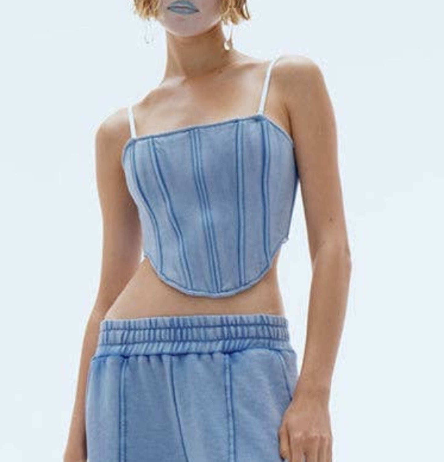 Top corsetto TIE-DYE