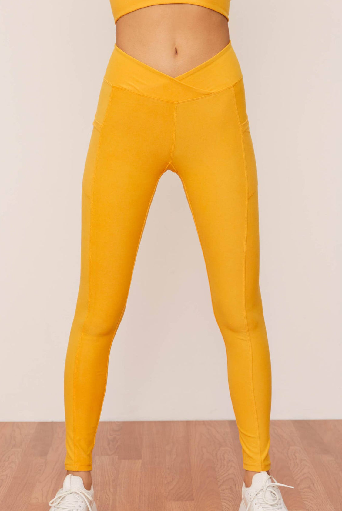 Pocket leggings WOLVEN azzurro, giallo, fucsia, nero