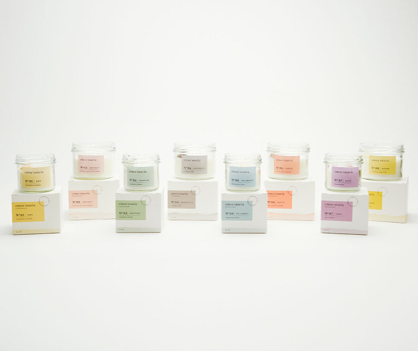 Candele 60 g ( 8 emozioni diverse)