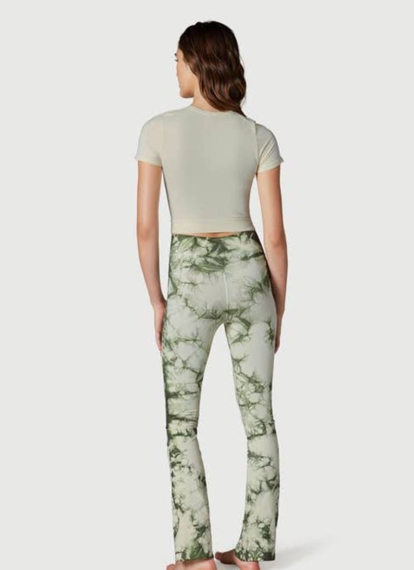Pantalone flare Tye die rosa, verde