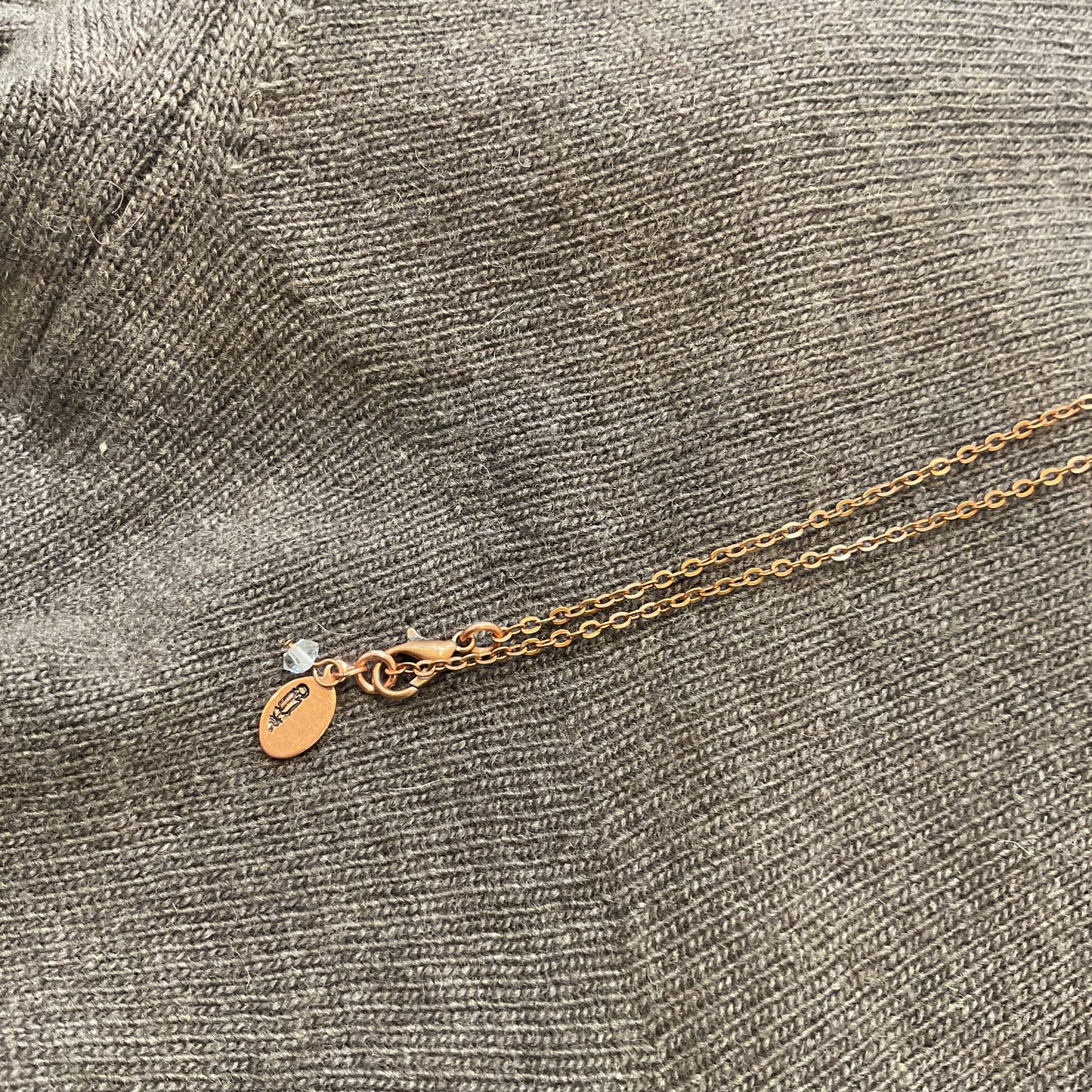 Collana in rame e pietra semi preziosa