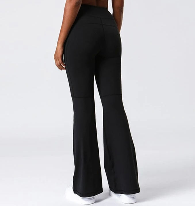 Pantalone EVERYDAY flare a vita alta con tasche