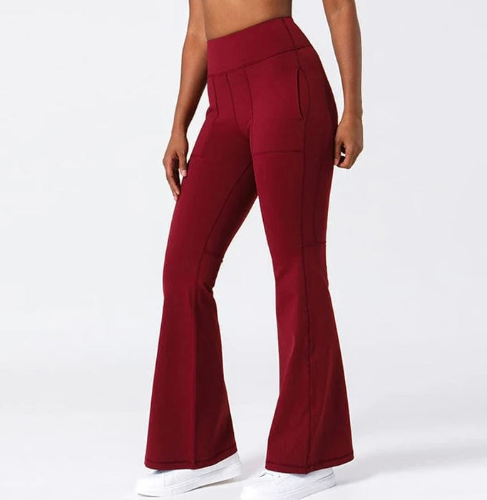 Pantalone EVERYDAY flare a vita alta con tasche