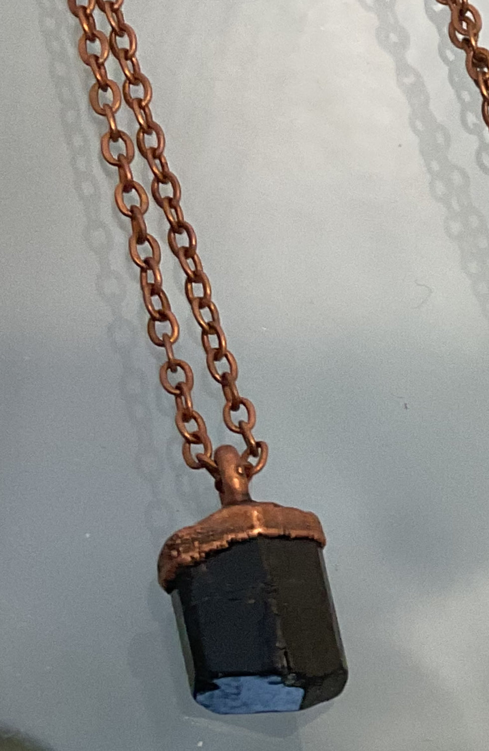 Collana in rame e pietra semi preziosa